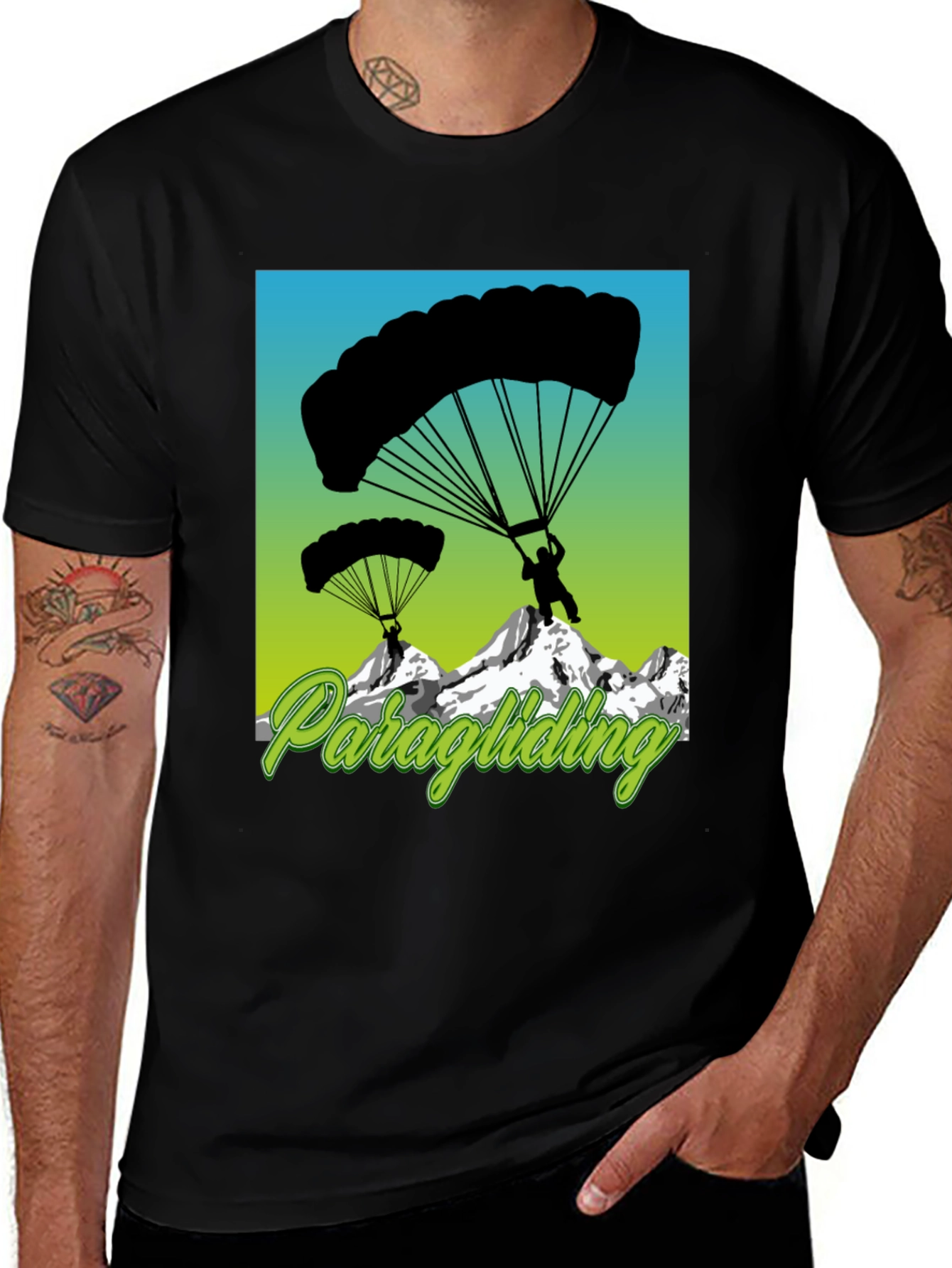 Paragliding Graphic Tee - Adventure T-Shirt