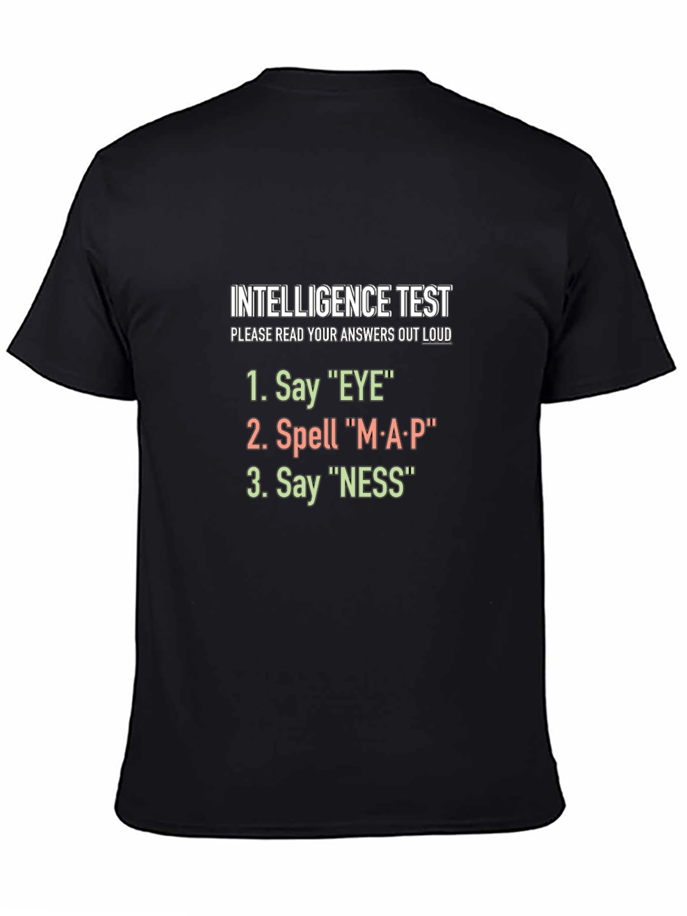 Intelligence Test T-Shirt - Funny Brain Teaser Tee