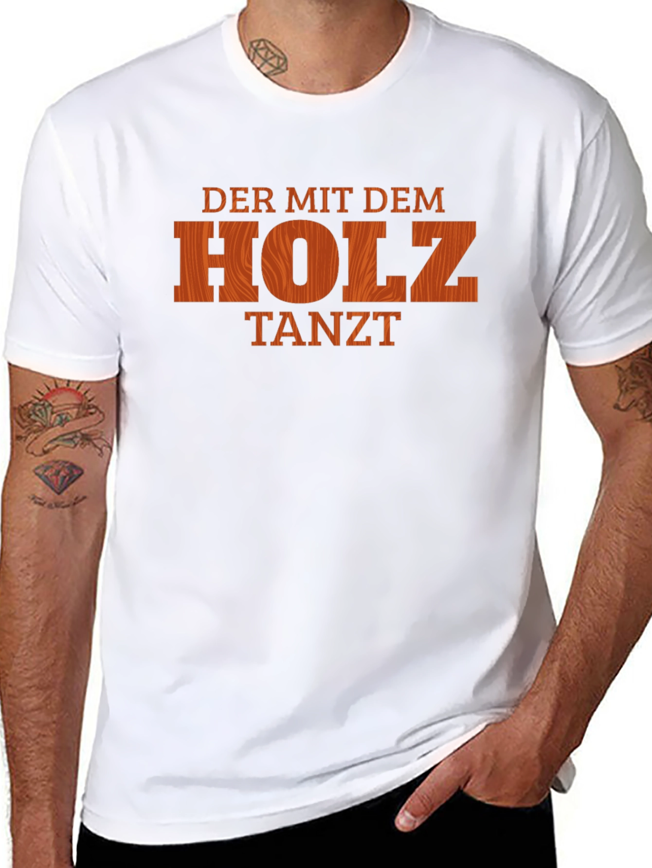Der Mit Dem Holz Tanzt Black T-Shirt