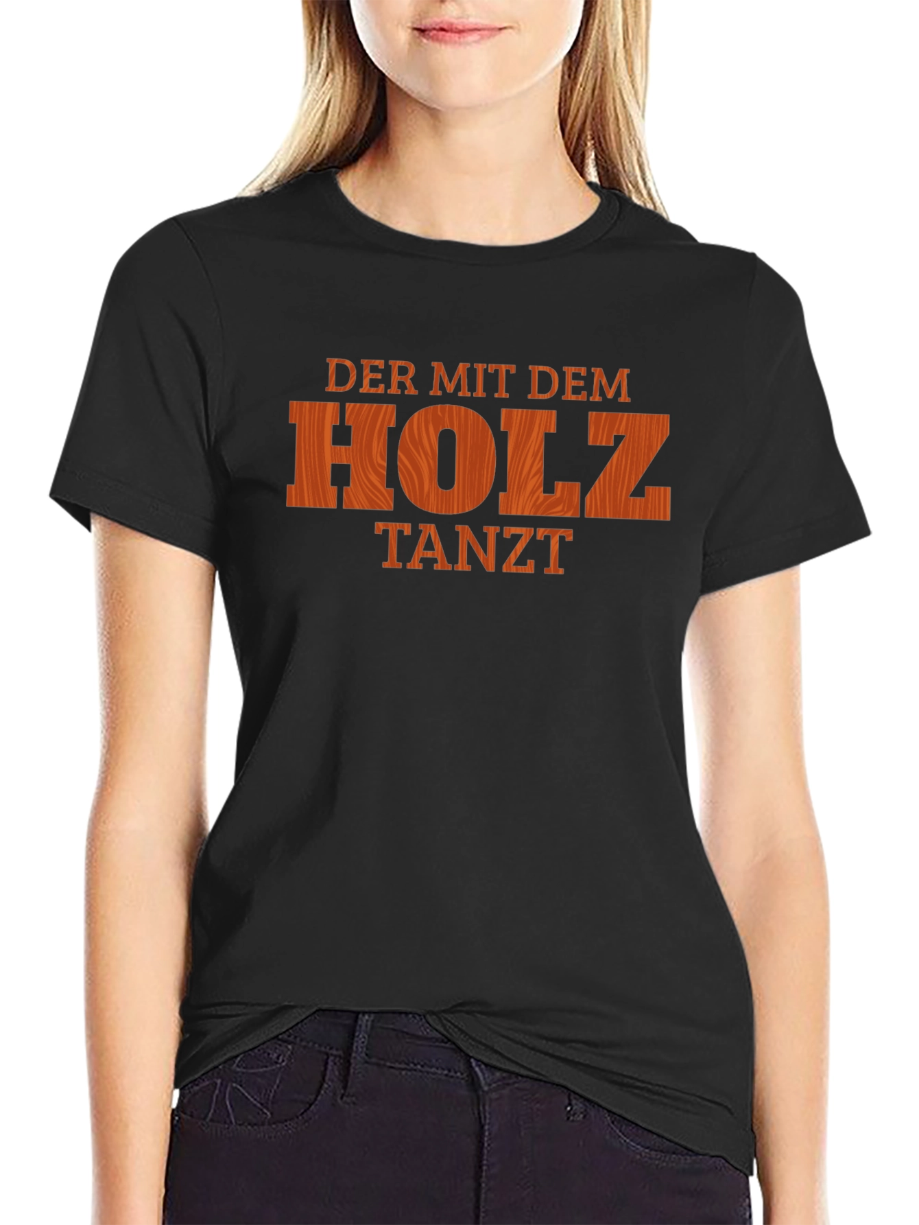 Der Mit Dem Holz Tanzt Black T-Shirt