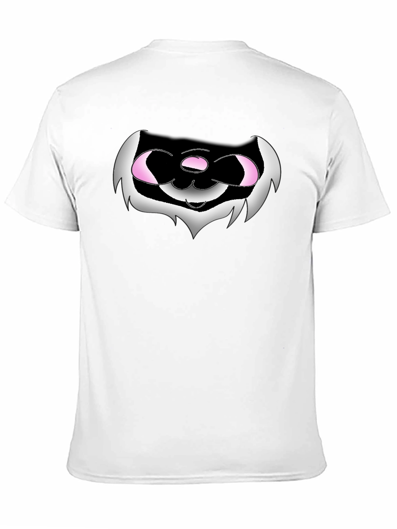 Funny Black T-Shirt with Cartoon Creature Graphic