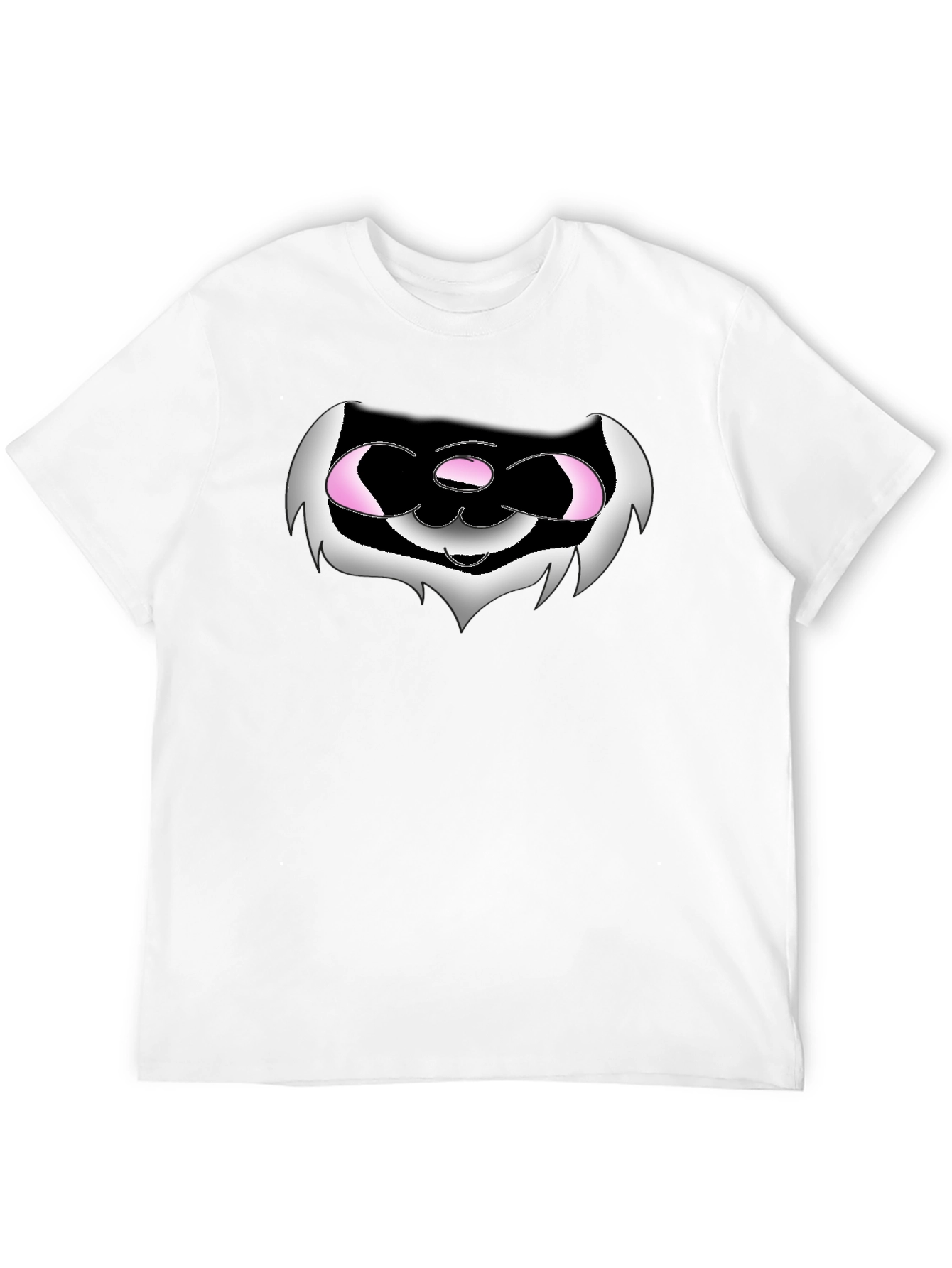 Funny Black T-Shirt with Cartoon Creature Graphic