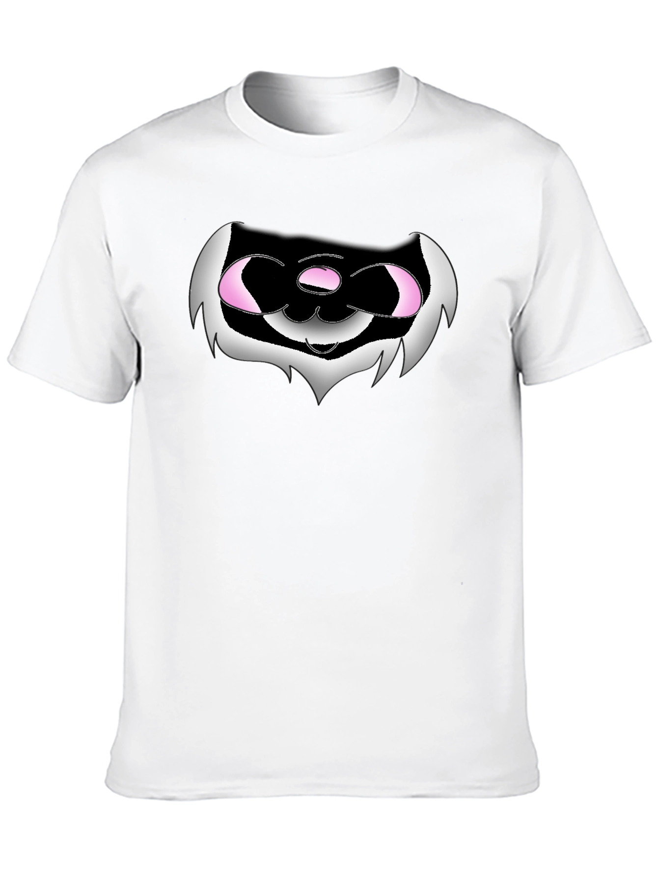 Funny Black T-Shirt with Cartoon Creature Graphic