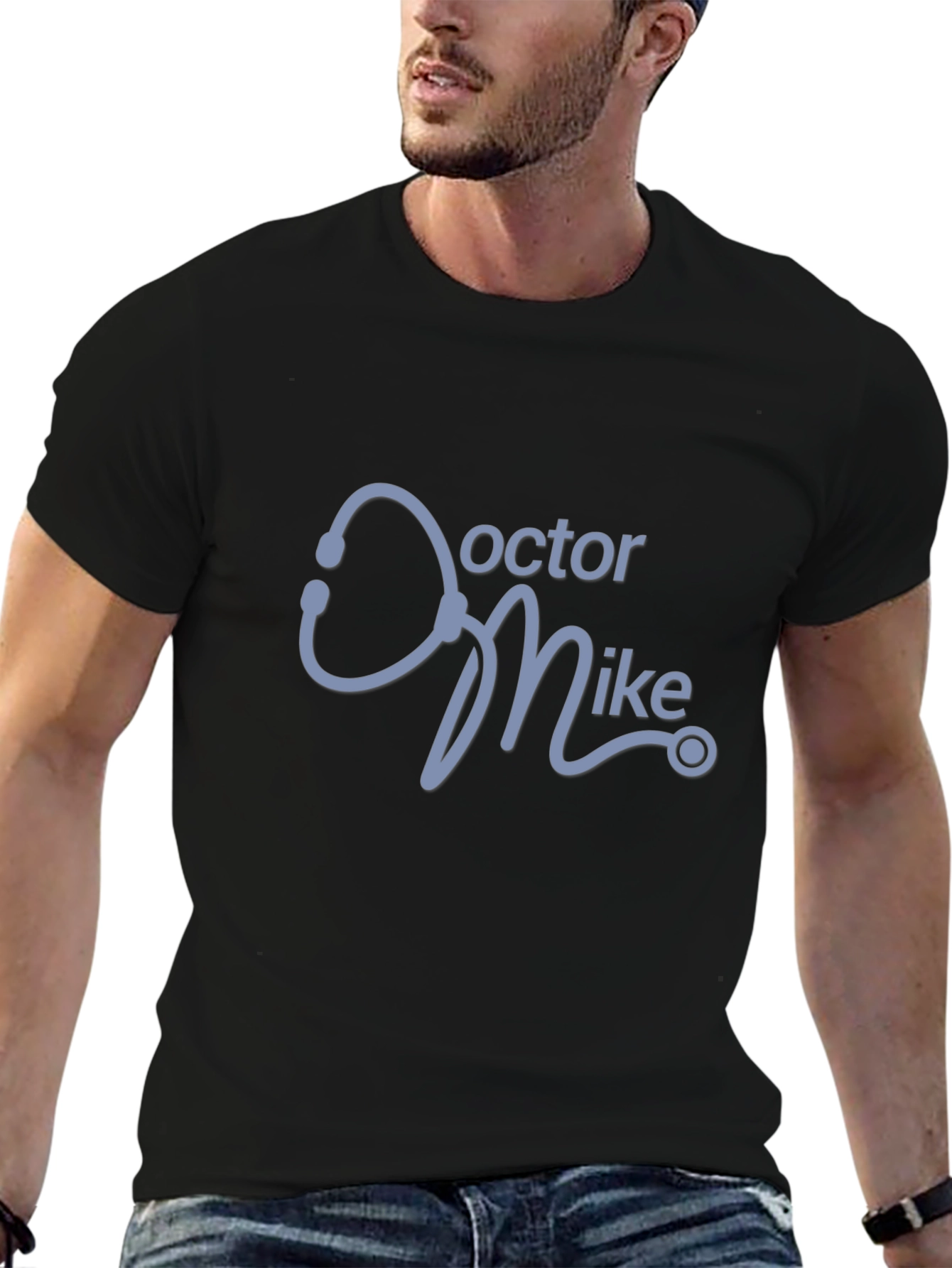 Doctor Mike Stethoscope T-Shirt - Medical Professional Tee