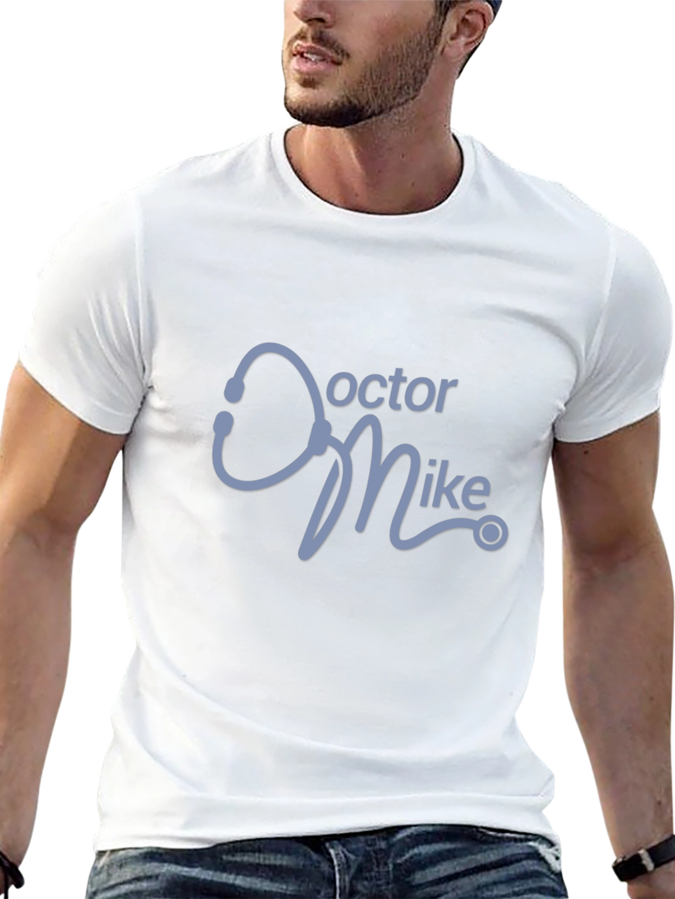 Doctor Mike Stethoscope T-Shirt - Medical Professional Tee