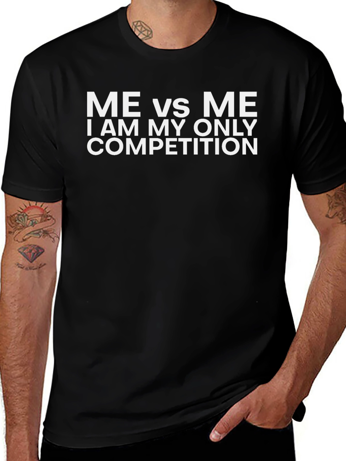 Me vs Me T-Shirt - Motivational Fitness Tee