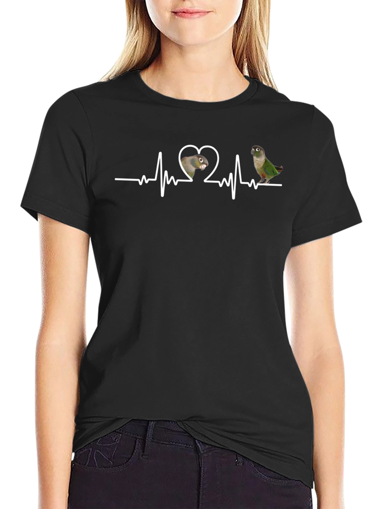 Parrot Heartbeat T-Shirt - Bird Lover Tee
