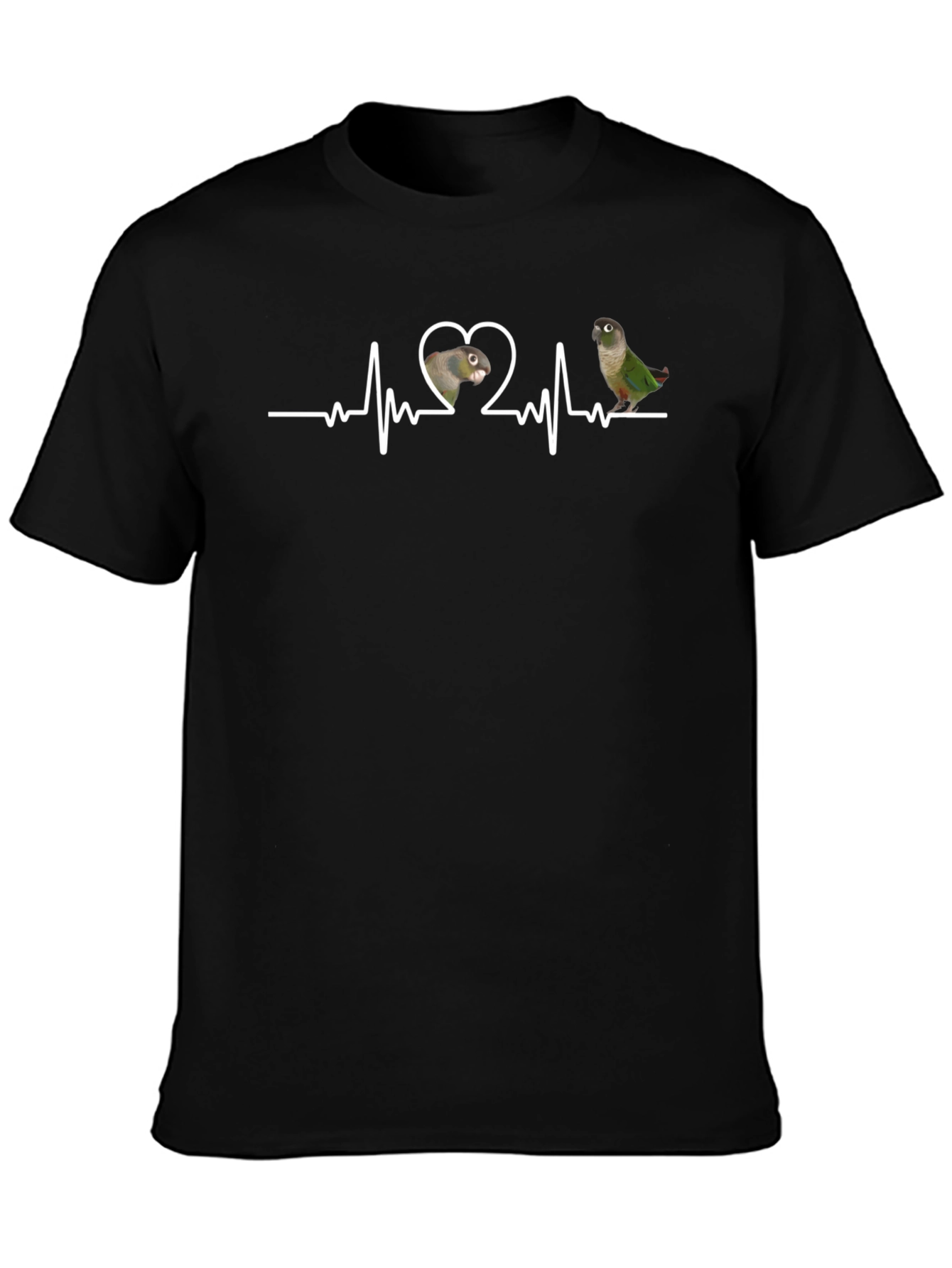 Parrot Heartbeat T-Shirt - Bird Lover Tee