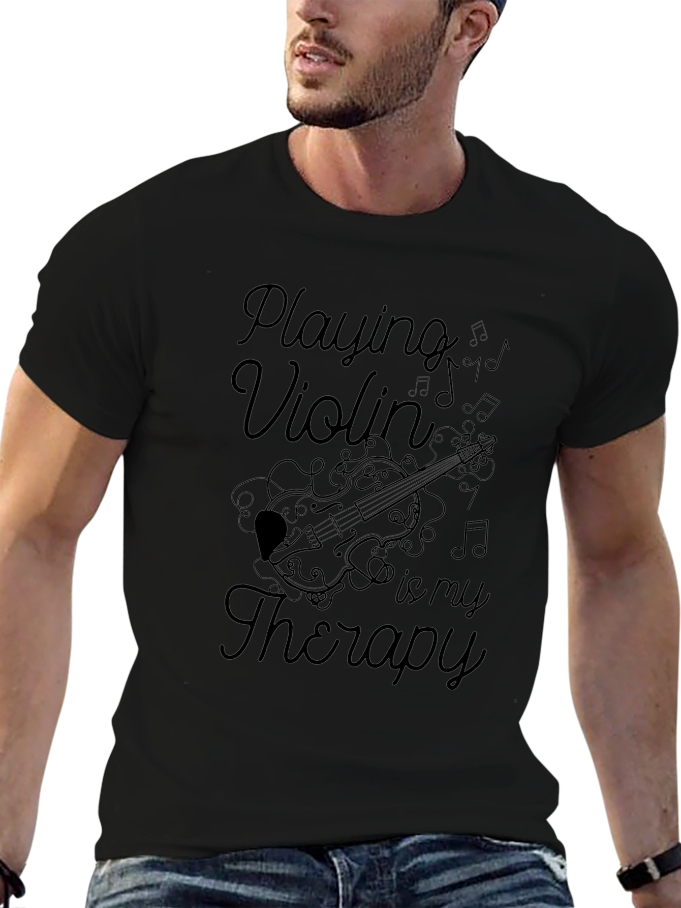 Playing Violin is My Therapy T-Shirt