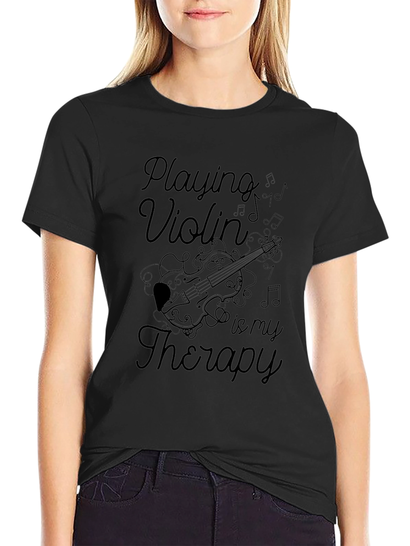 Playing Violin is My Therapy T-Shirt