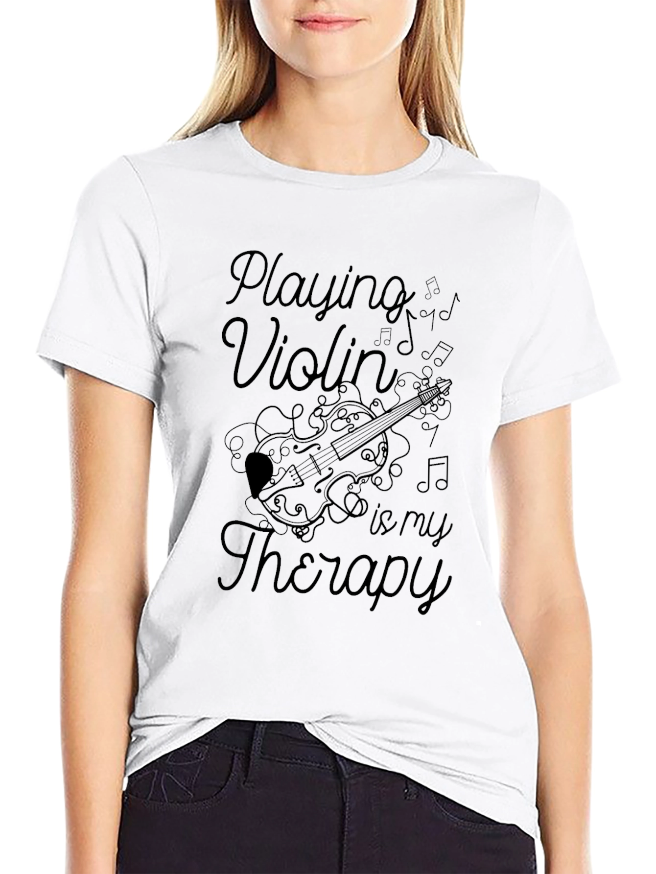 Playing Violin is My Therapy T-Shirt
