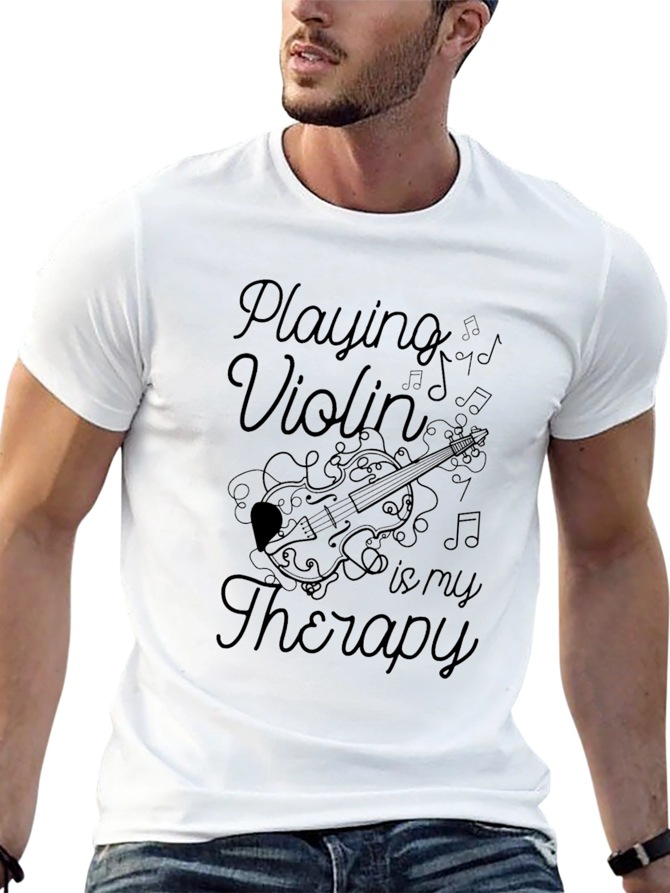 Playing Violin is My Therapy T-Shirt