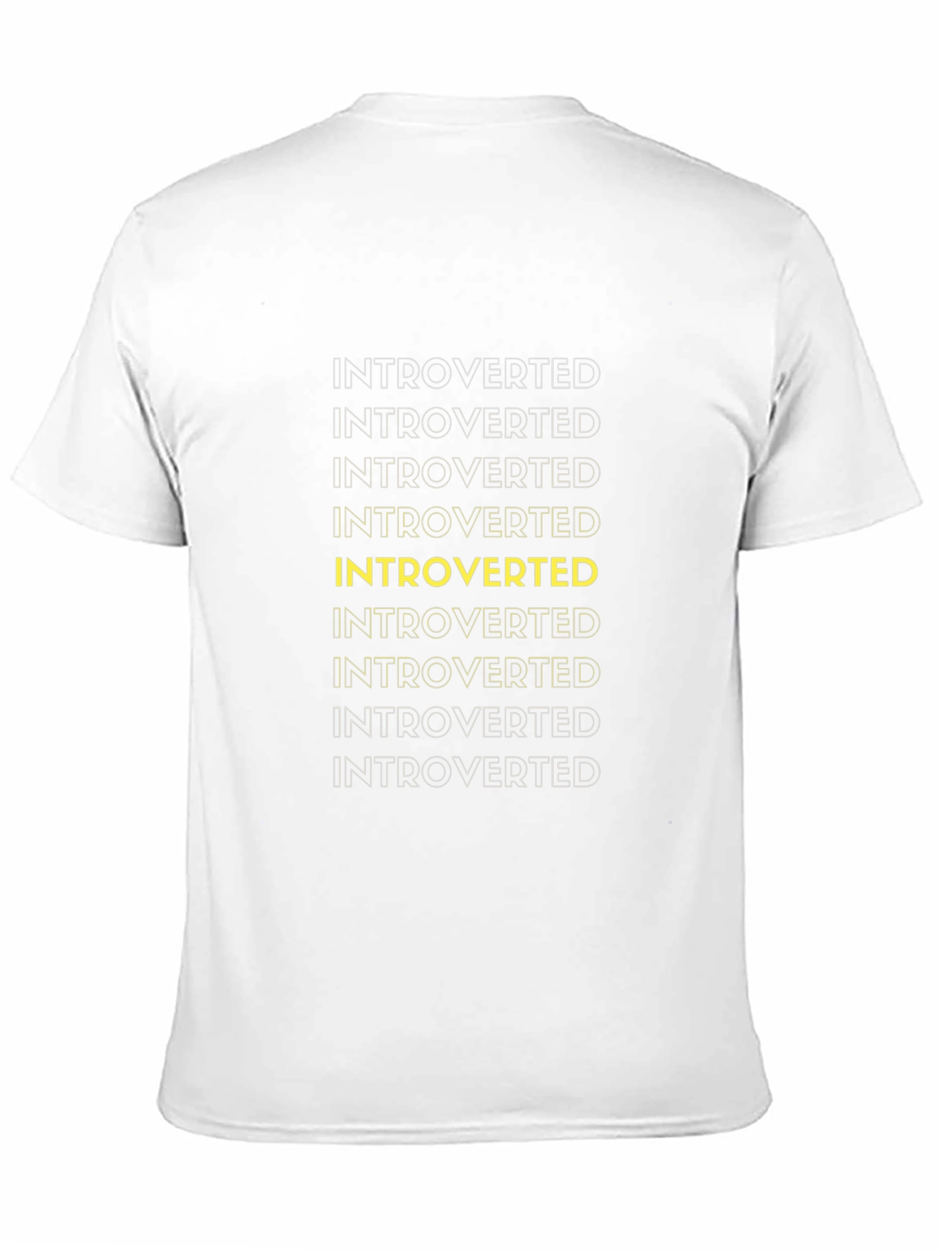 Introverted Graphic Tee - Black Cotton Casual Wear