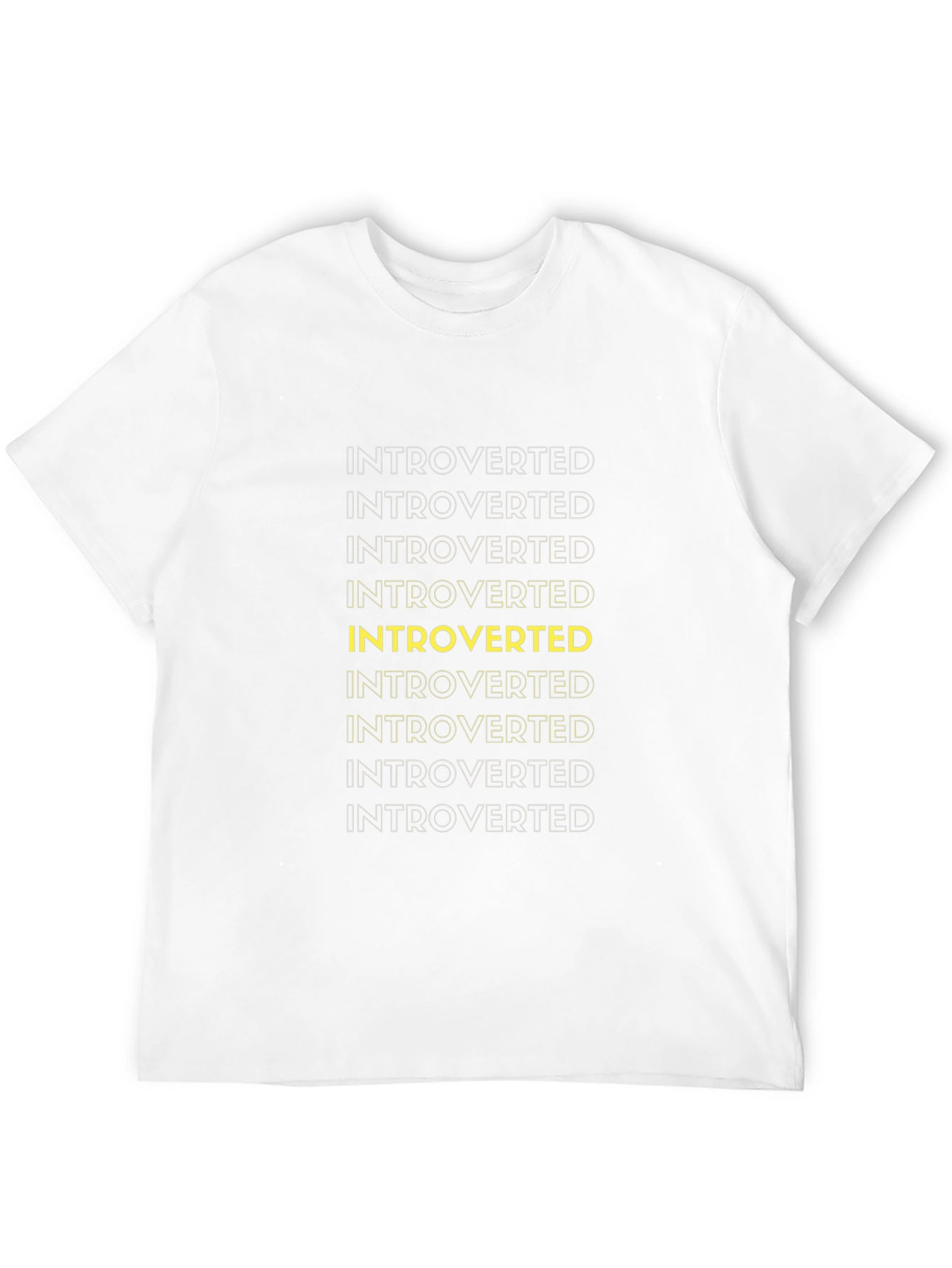 Introverted Graphic Tee - Black Cotton Casual Wear