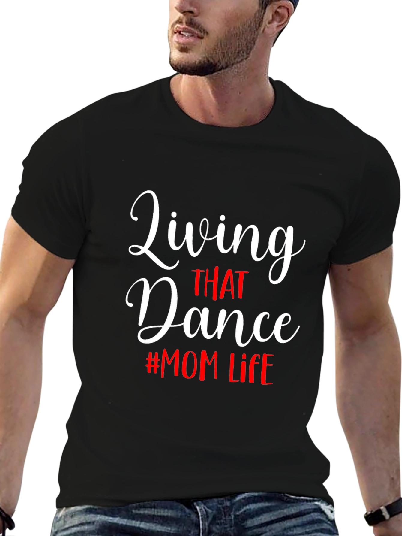 Living That Dance Mom Life Black Tee Shirt