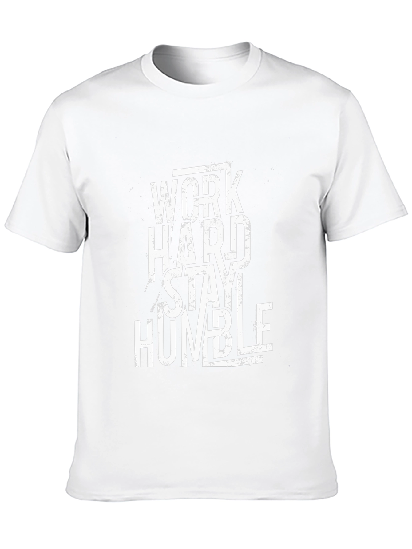 Work Hard Stay Humble Black Graphic T-Shirt