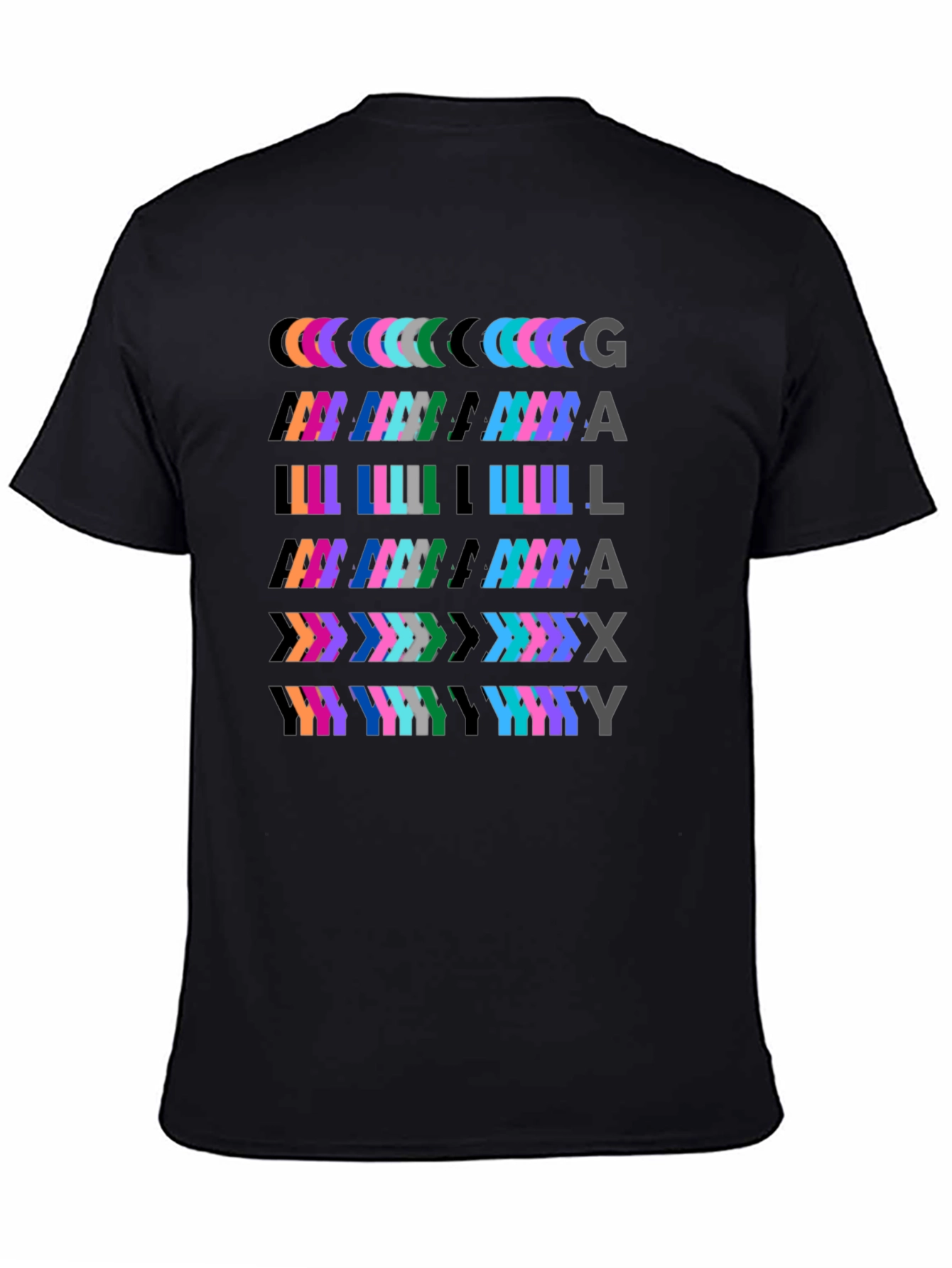 Galax Why Mens Black Graphic T-Shirt