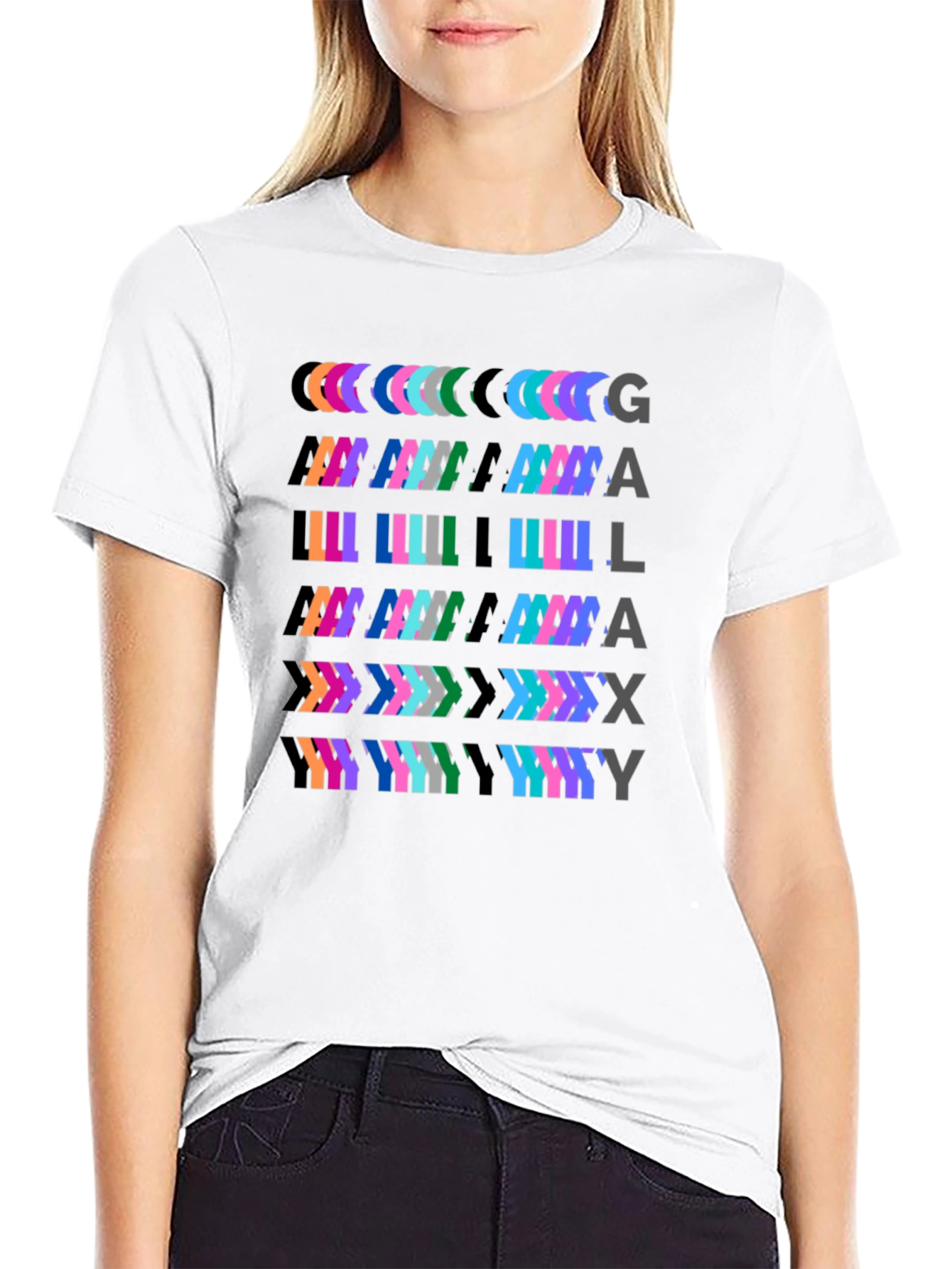 Galax Why Mens Black Graphic T-Shirt