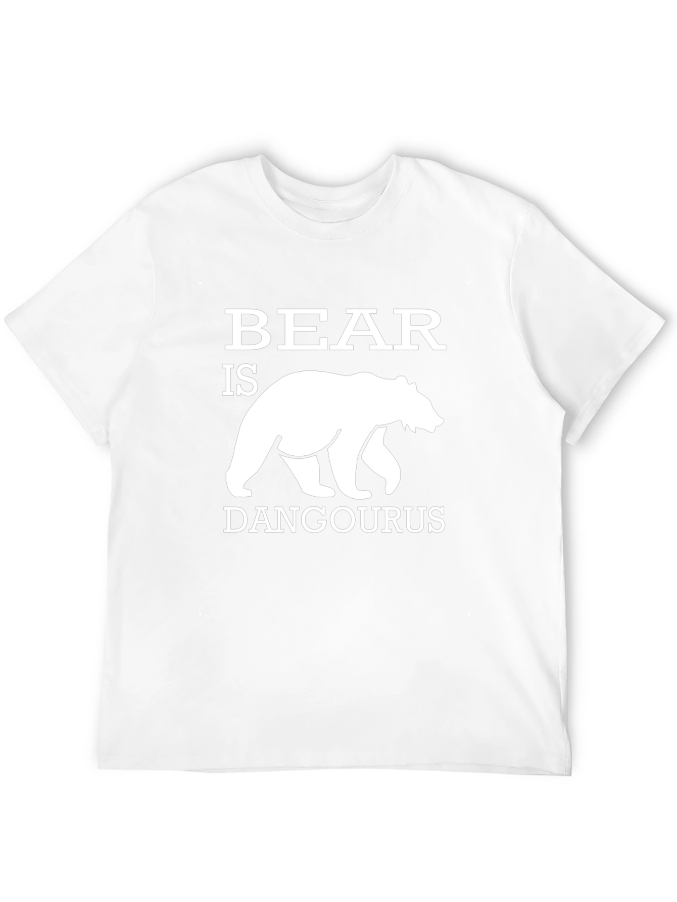 Bear is Dangourus Funny Graphic T-Shirt
