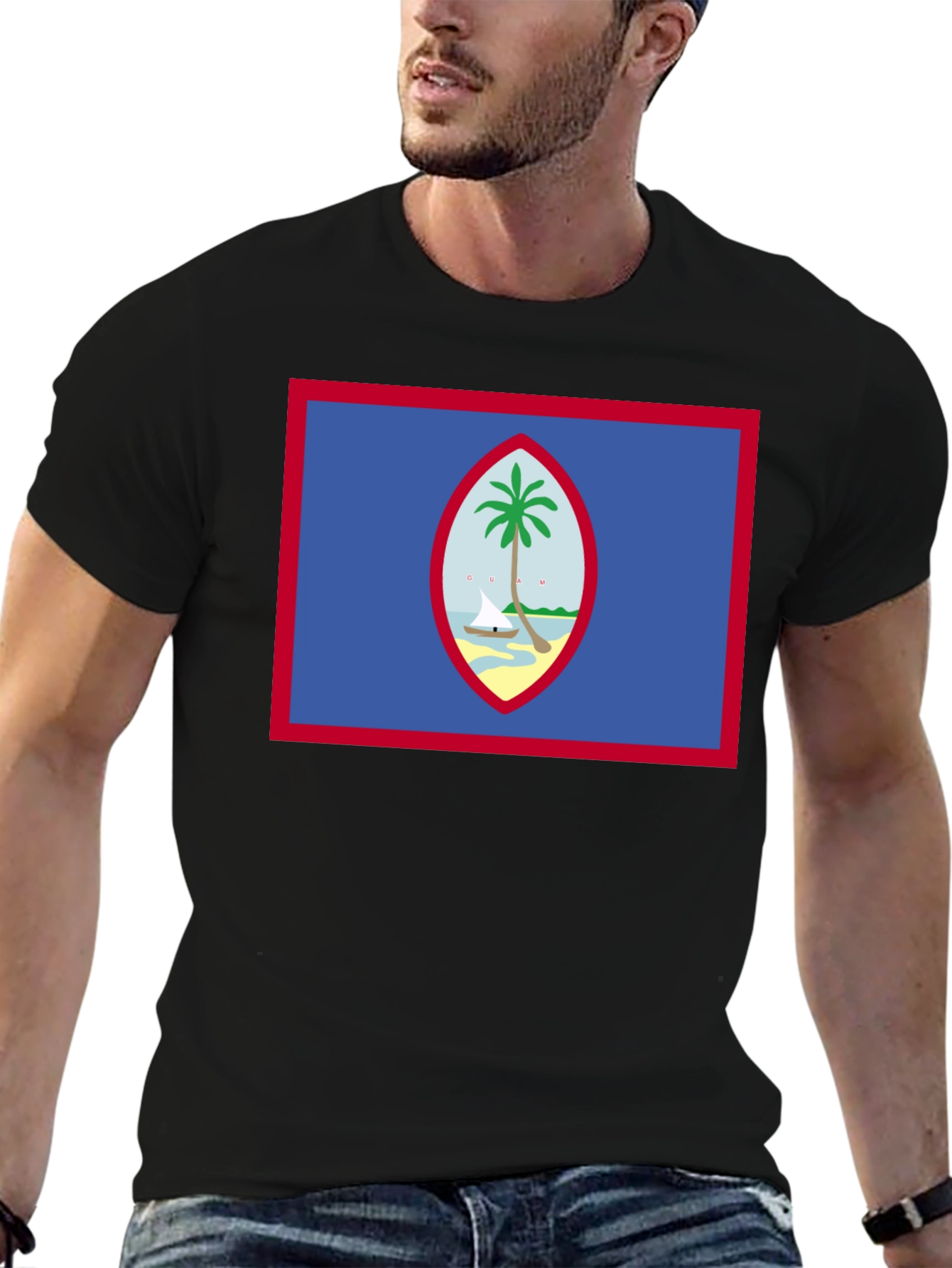 Guam Flag T-Shirt - Island Pride Black Tee