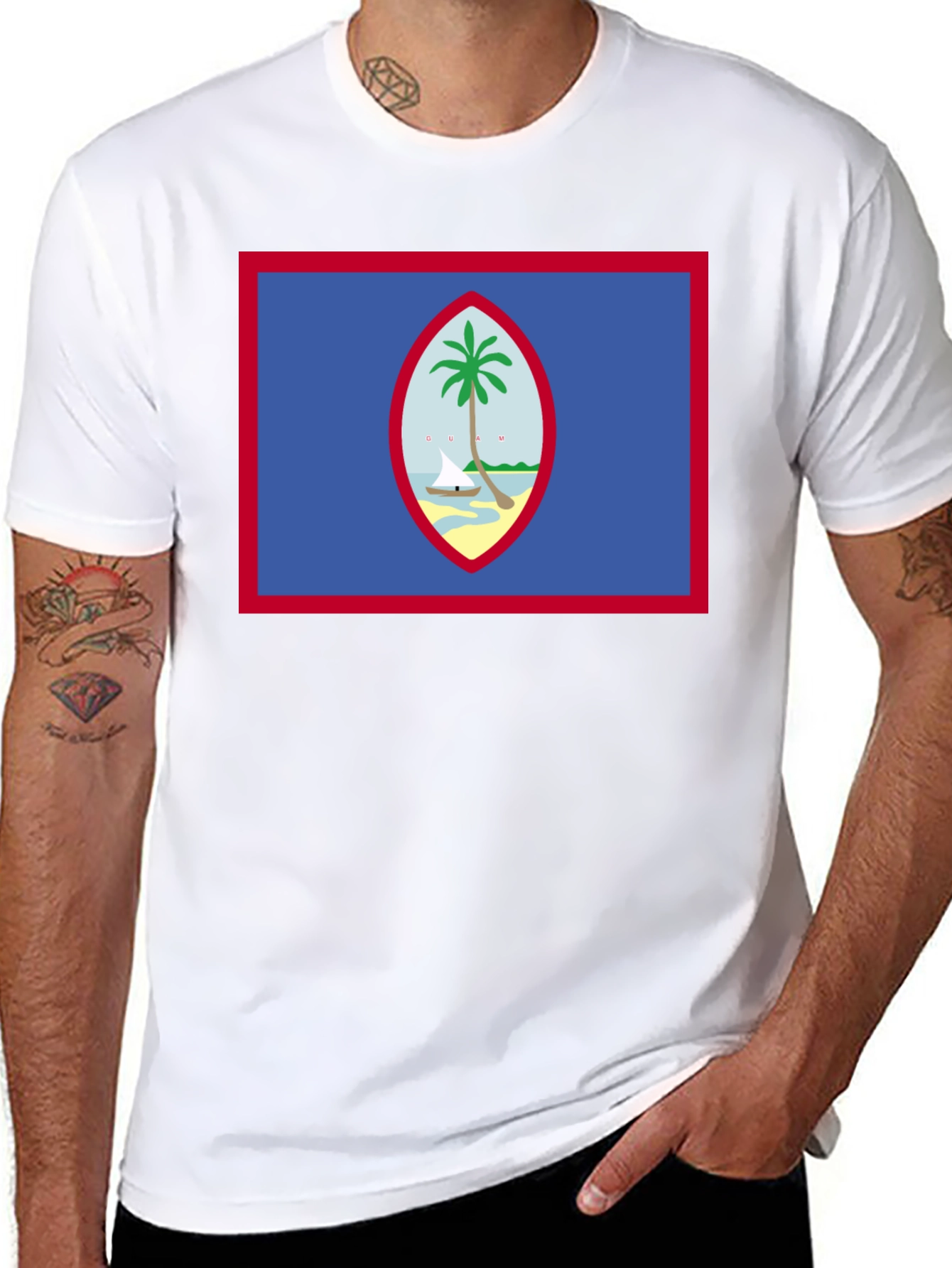 Guam Flag T-Shirt - Island Pride Black Tee