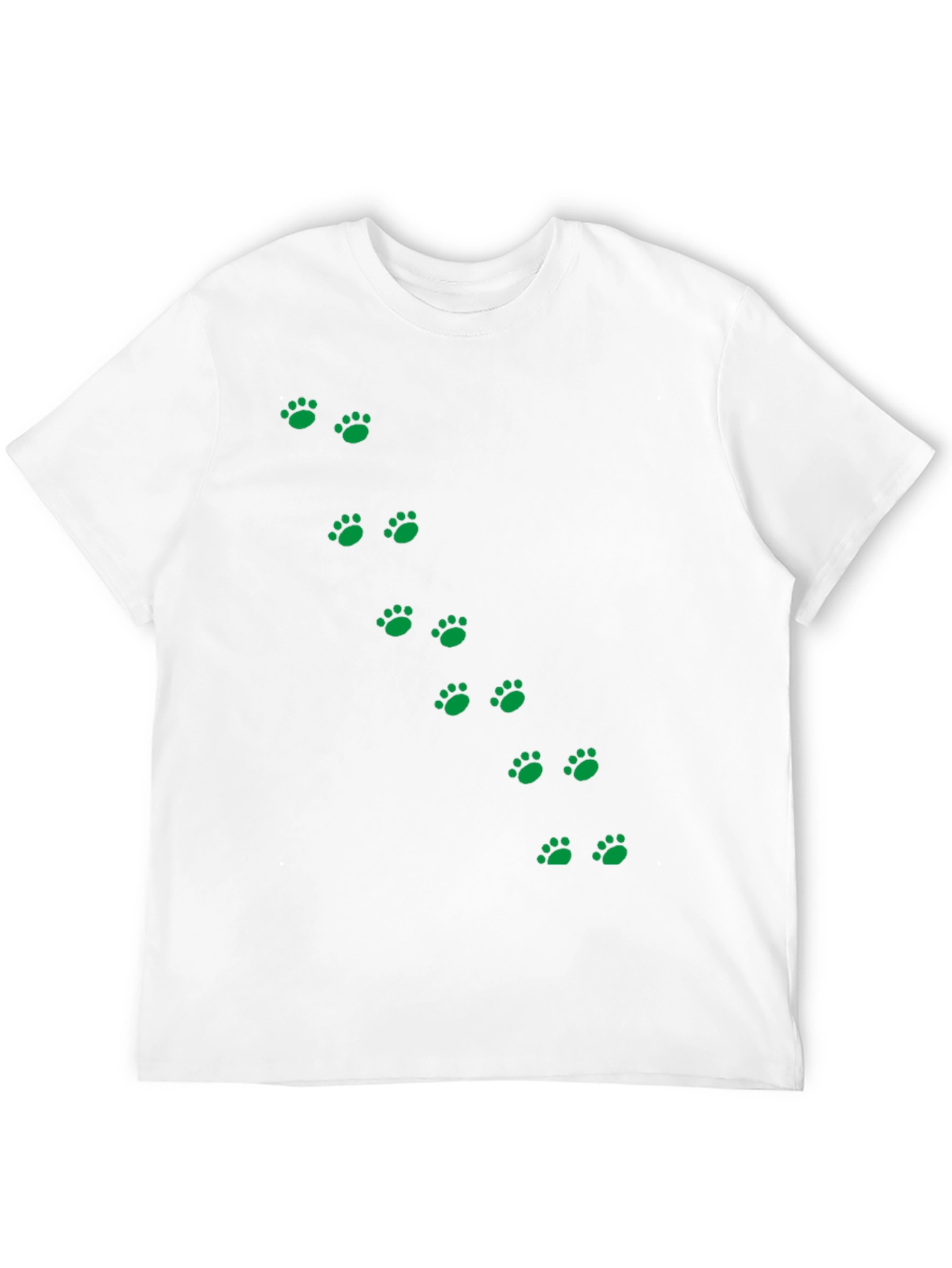 Black Paw Print T-Shirt - Casual Style