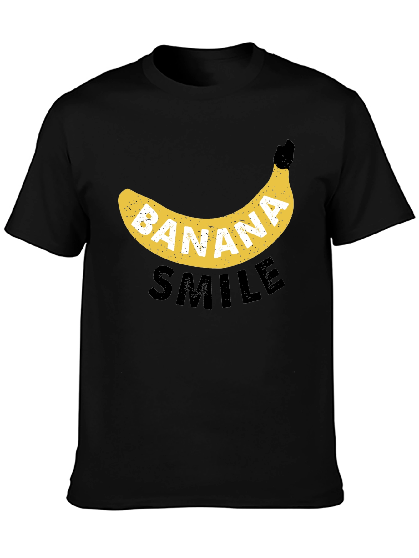 Banana Smile Black Graphic Tee