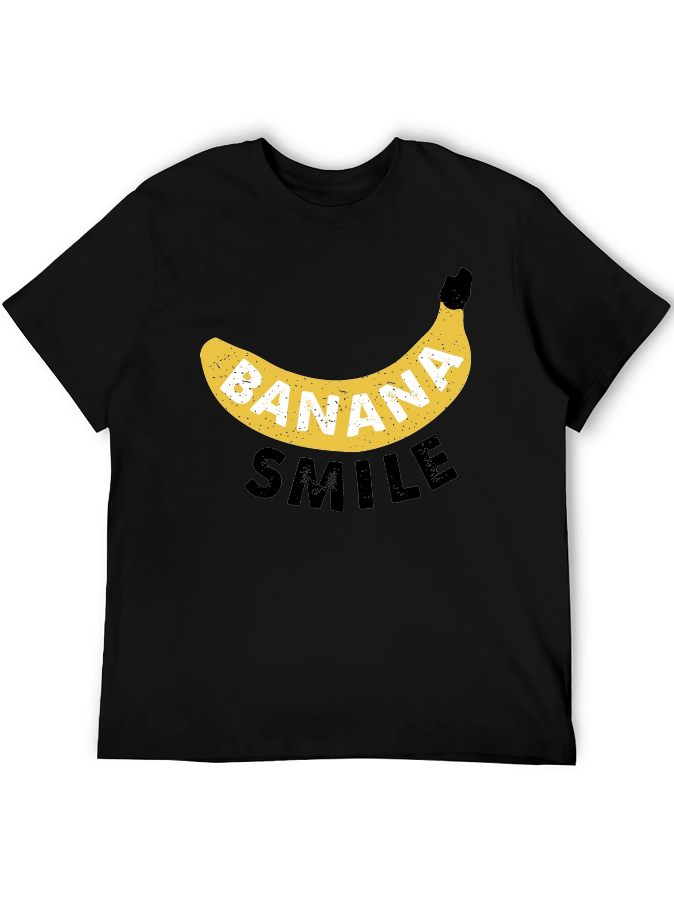 Banana Smile Black Graphic Tee