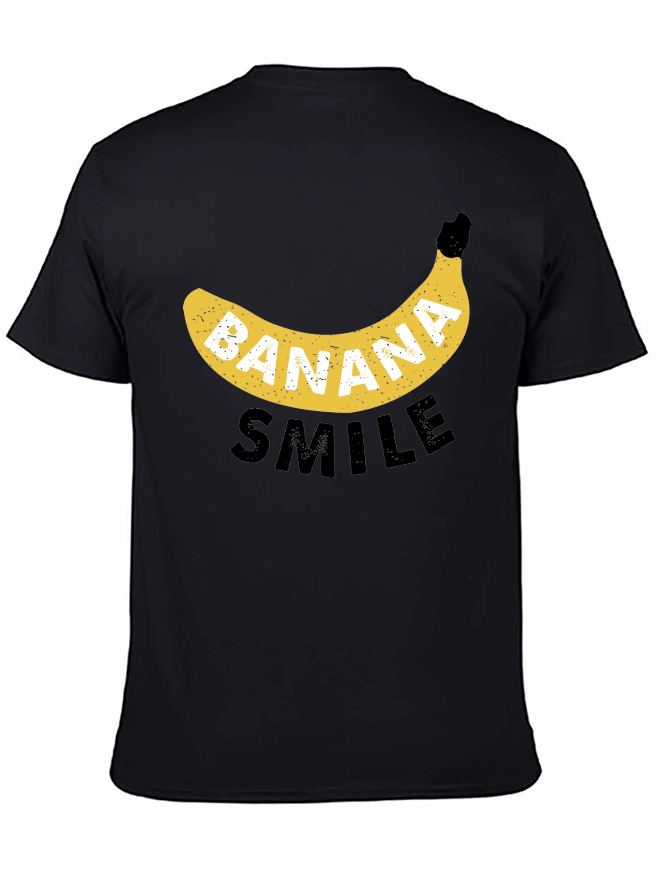 Banana Smile Black Graphic Tee