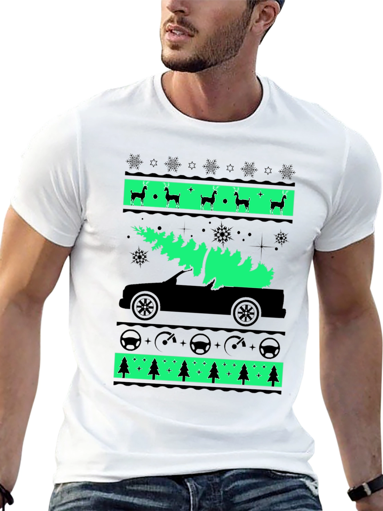 Christmas Tree Car T-Shirt