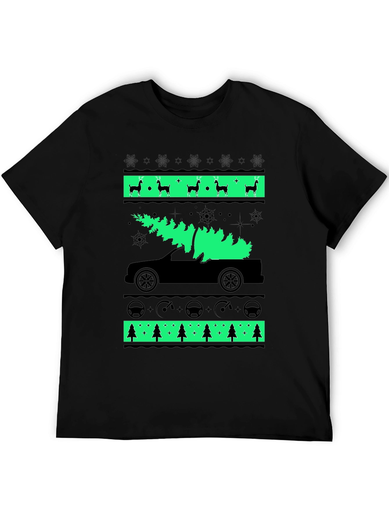 Christmas Tree Car T-Shirt