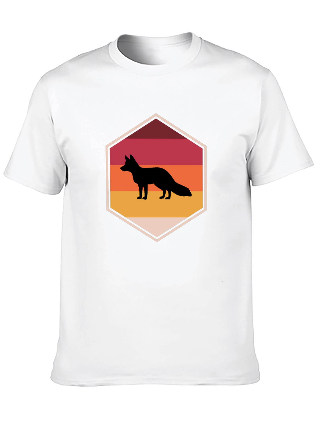 Retro Fox T-Shirt - Black Graphic Tee