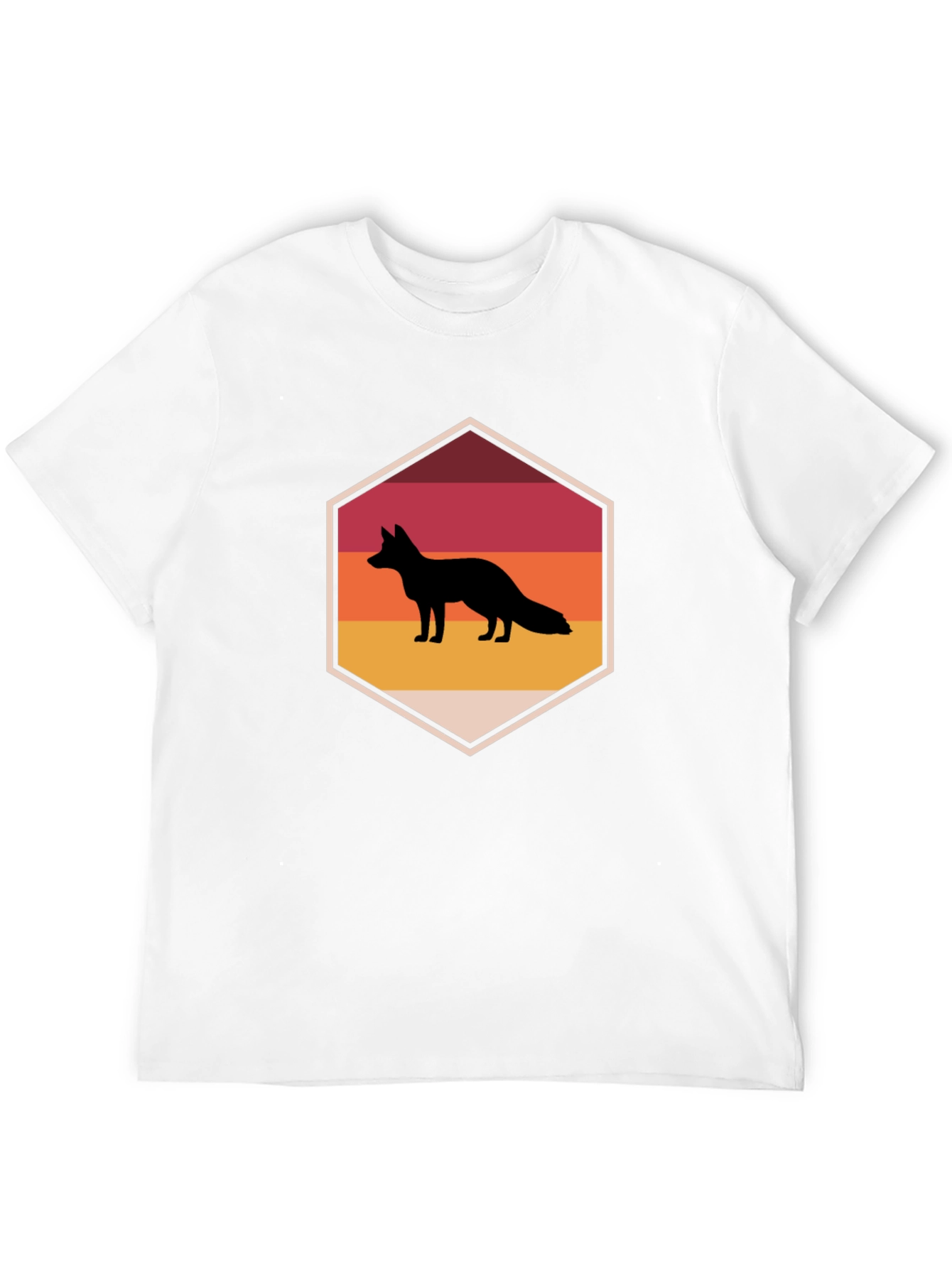 Retro Fox T-Shirt - Black Graphic Tee