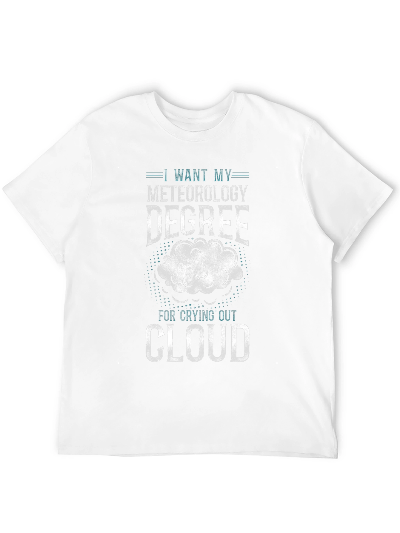 Meteorology Degree Funny Cloud T-Shirt