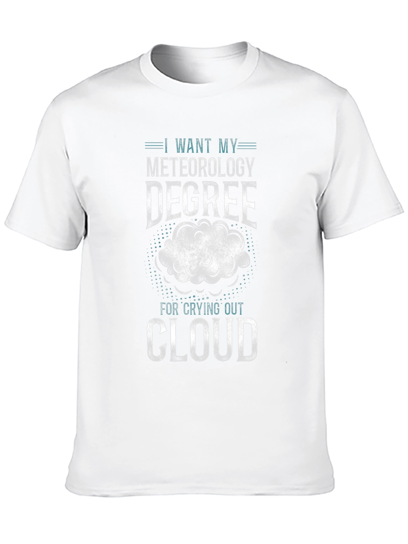Meteorology Degree Funny Cloud T-Shirt
