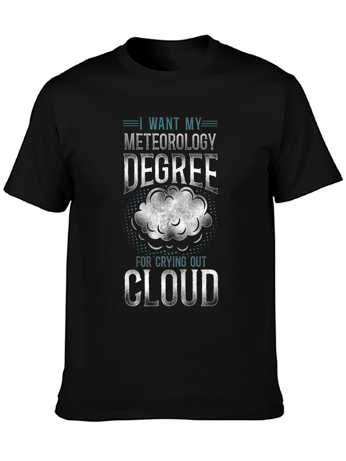 Meteorology Degree Funny Cloud T-Shirt