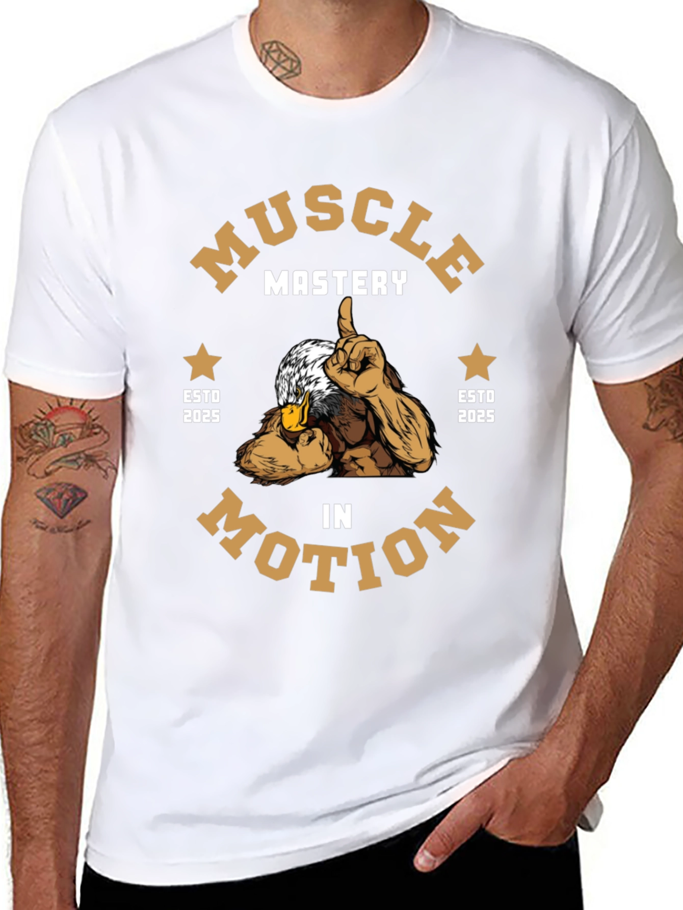 Muscle Mastery in Motion Graphic Tee