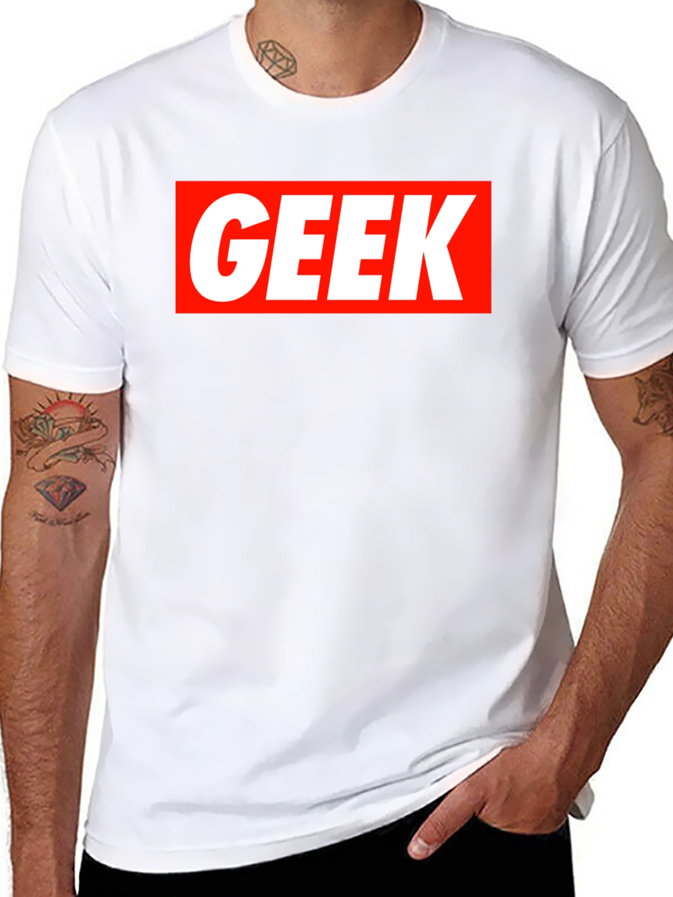Geek Graphic Tee - Black Short Sleeve T-Shirt