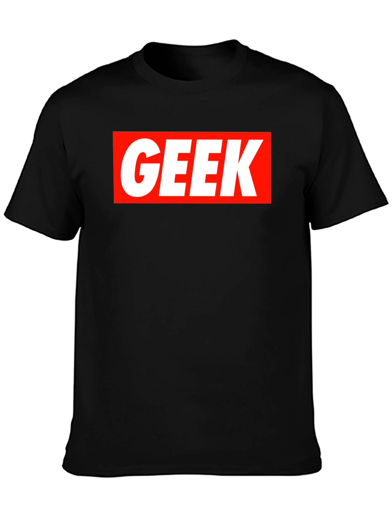 Geek Graphic Tee - Black Short Sleeve T-Shirt