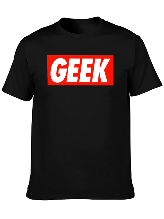 Geek Graphic Tee - Black Short Sleeve T-Shirt