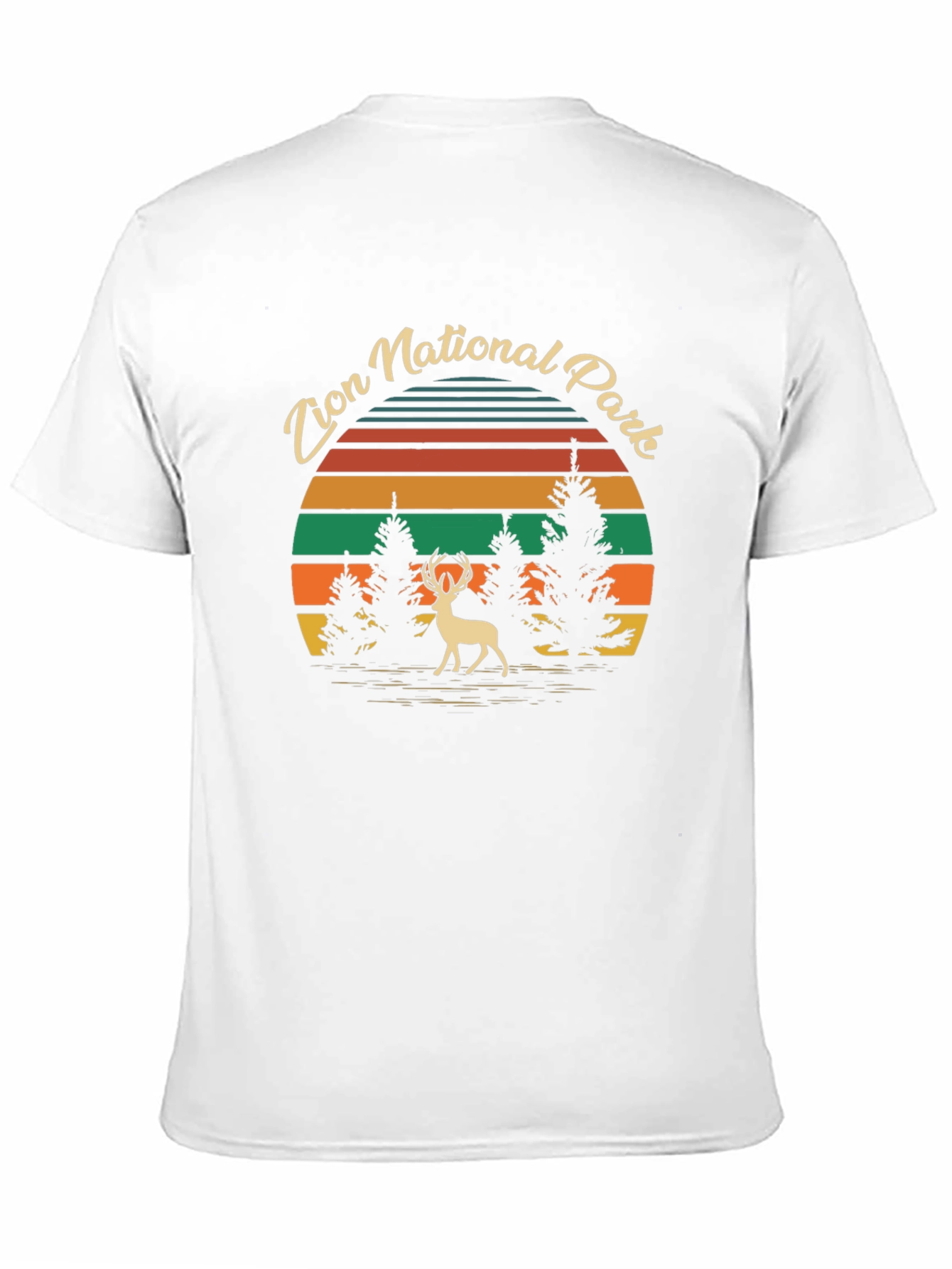 Zion National Park Deer Graphic Tee - Black