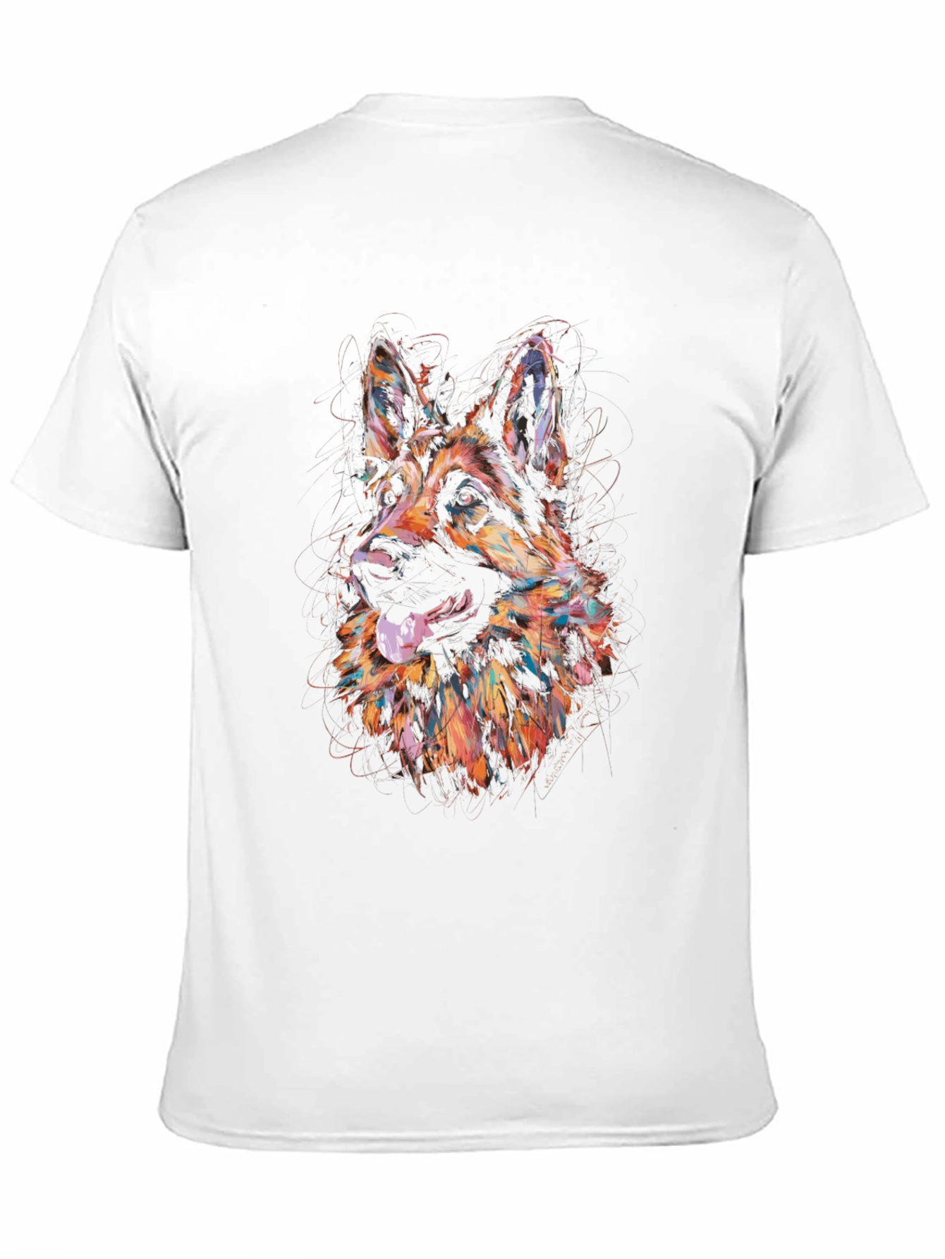 German Shepherd Art Graphic Tee