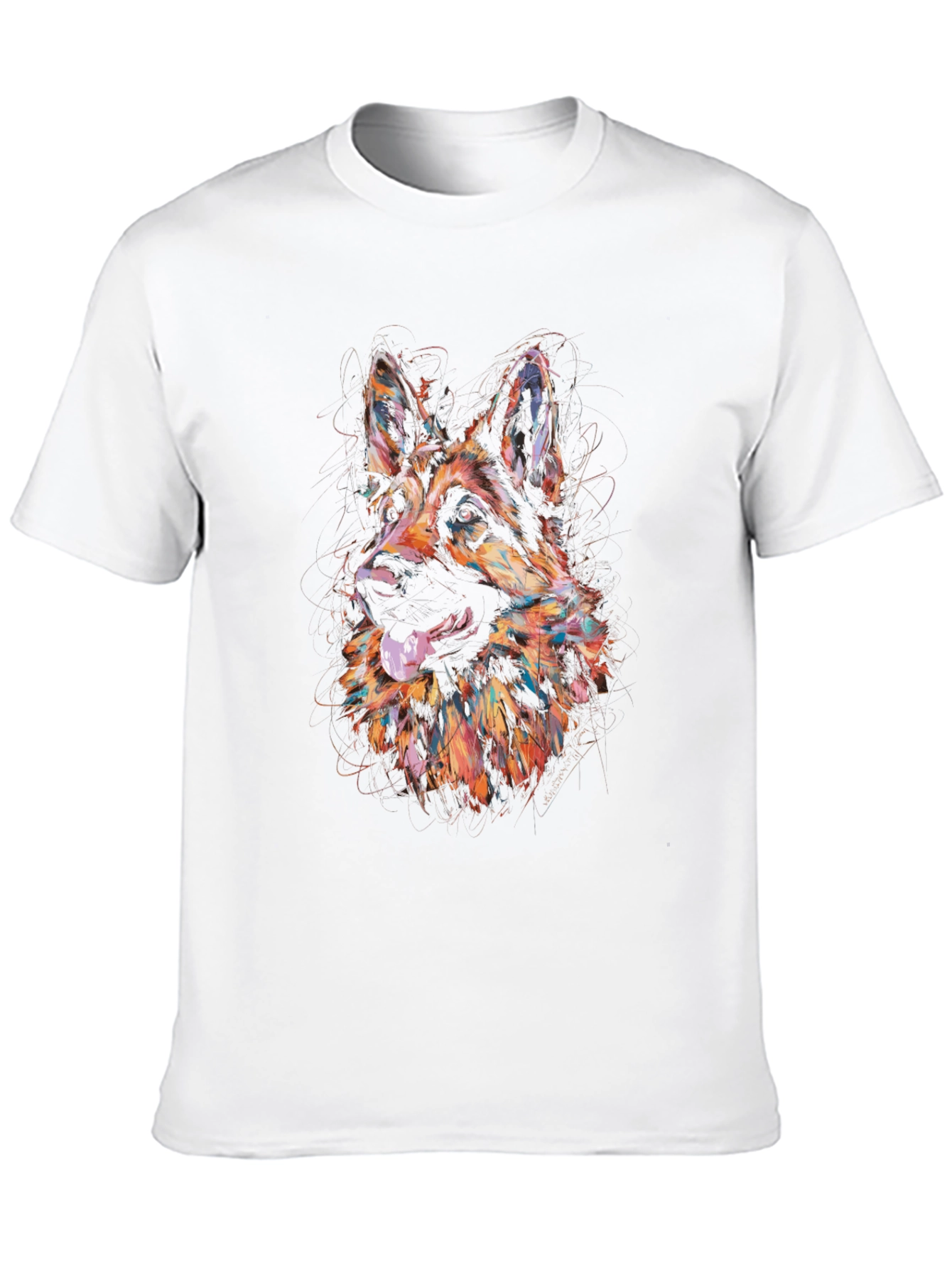 German Shepherd Art Graphic Tee