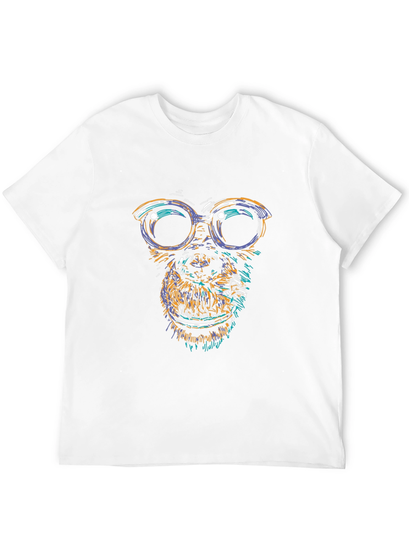 Cool Ape Graphic Tee - Black Cotton Blend