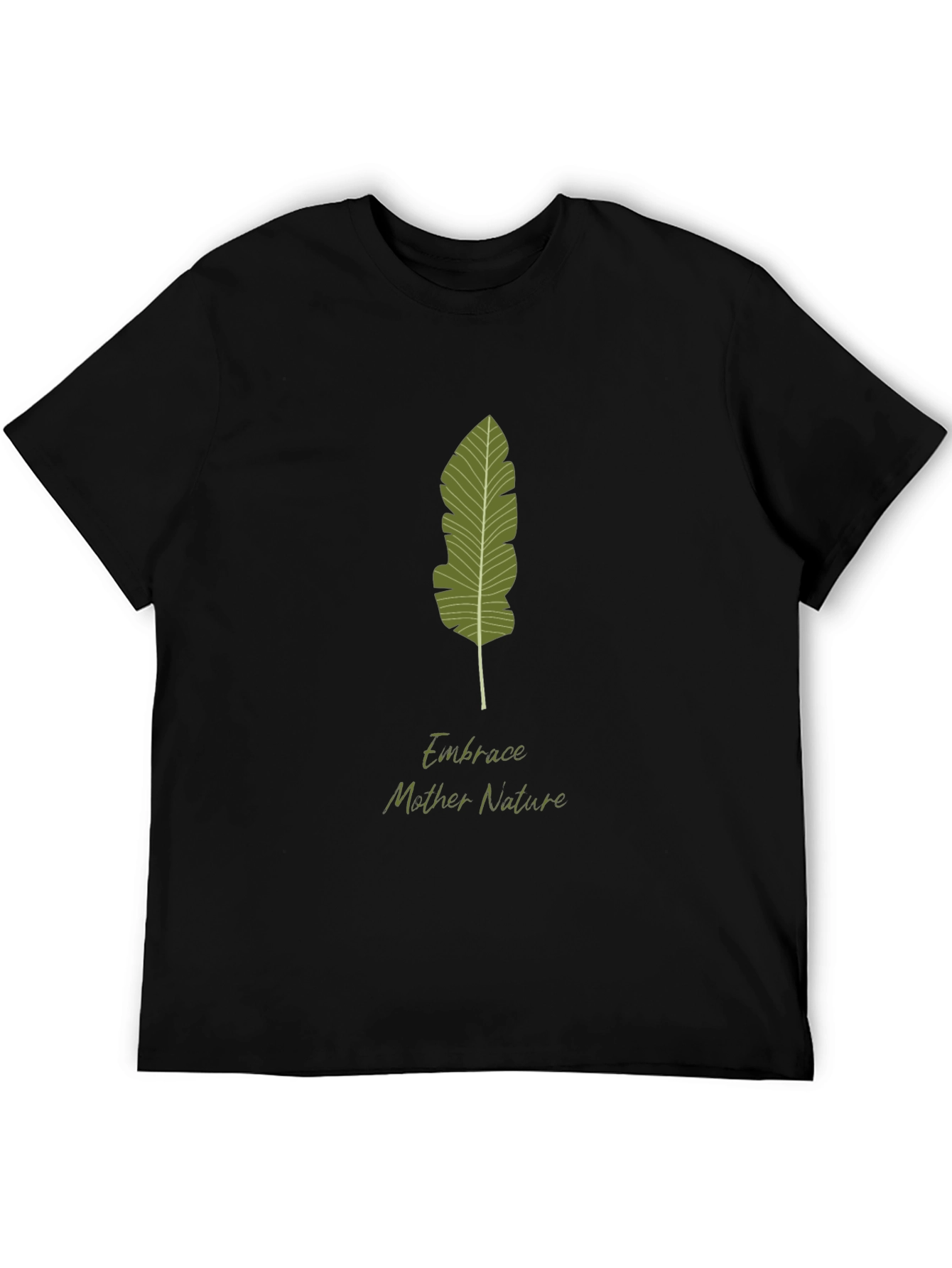 Embrace Nature Black T-Shirt