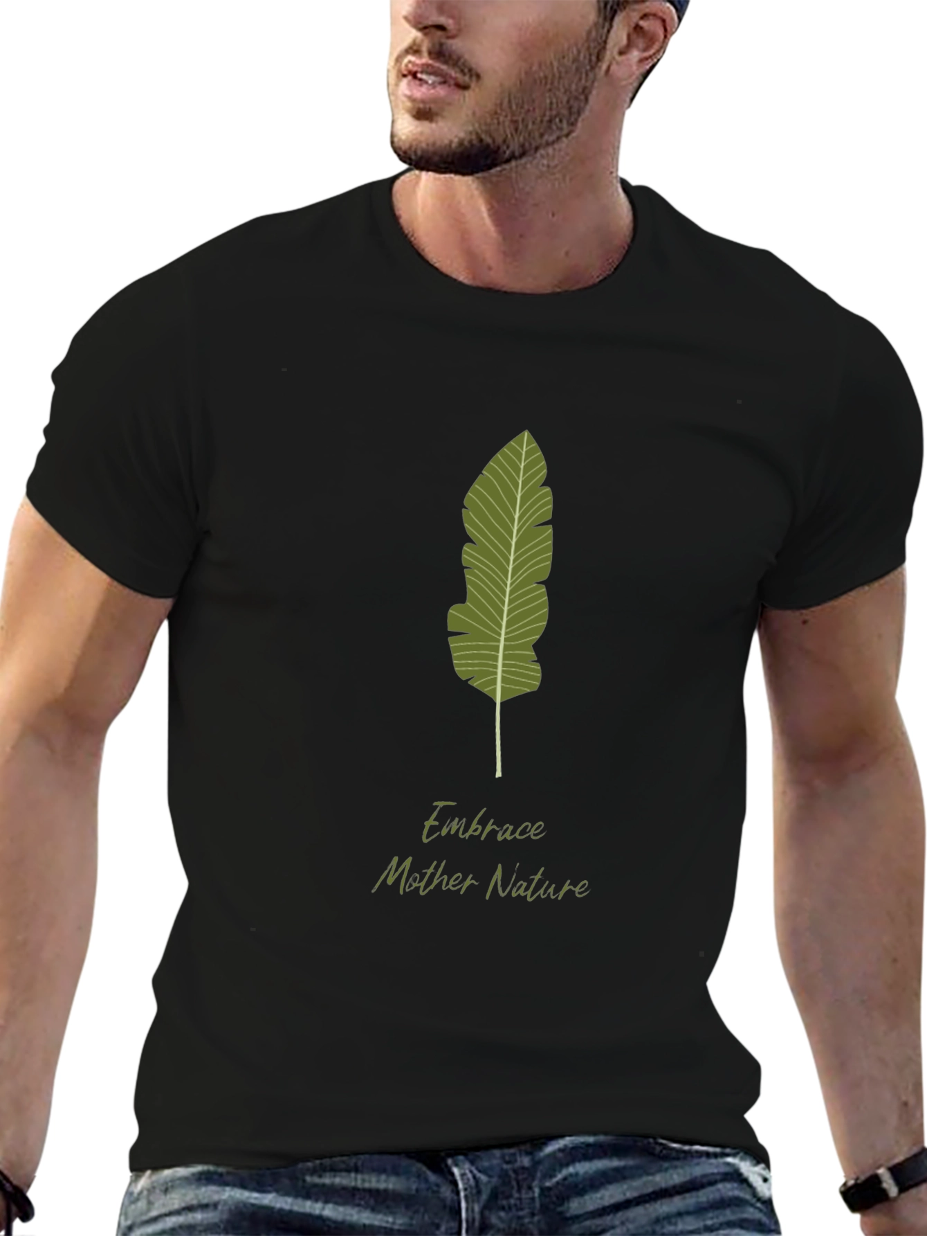 Embrace Nature Black T-Shirt