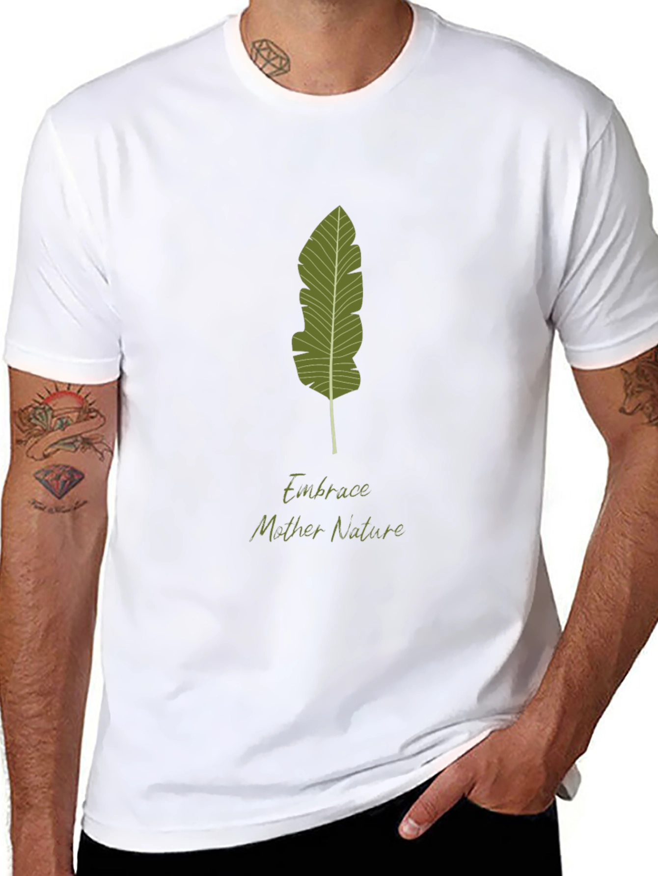 Embrace Nature Black T-Shirt