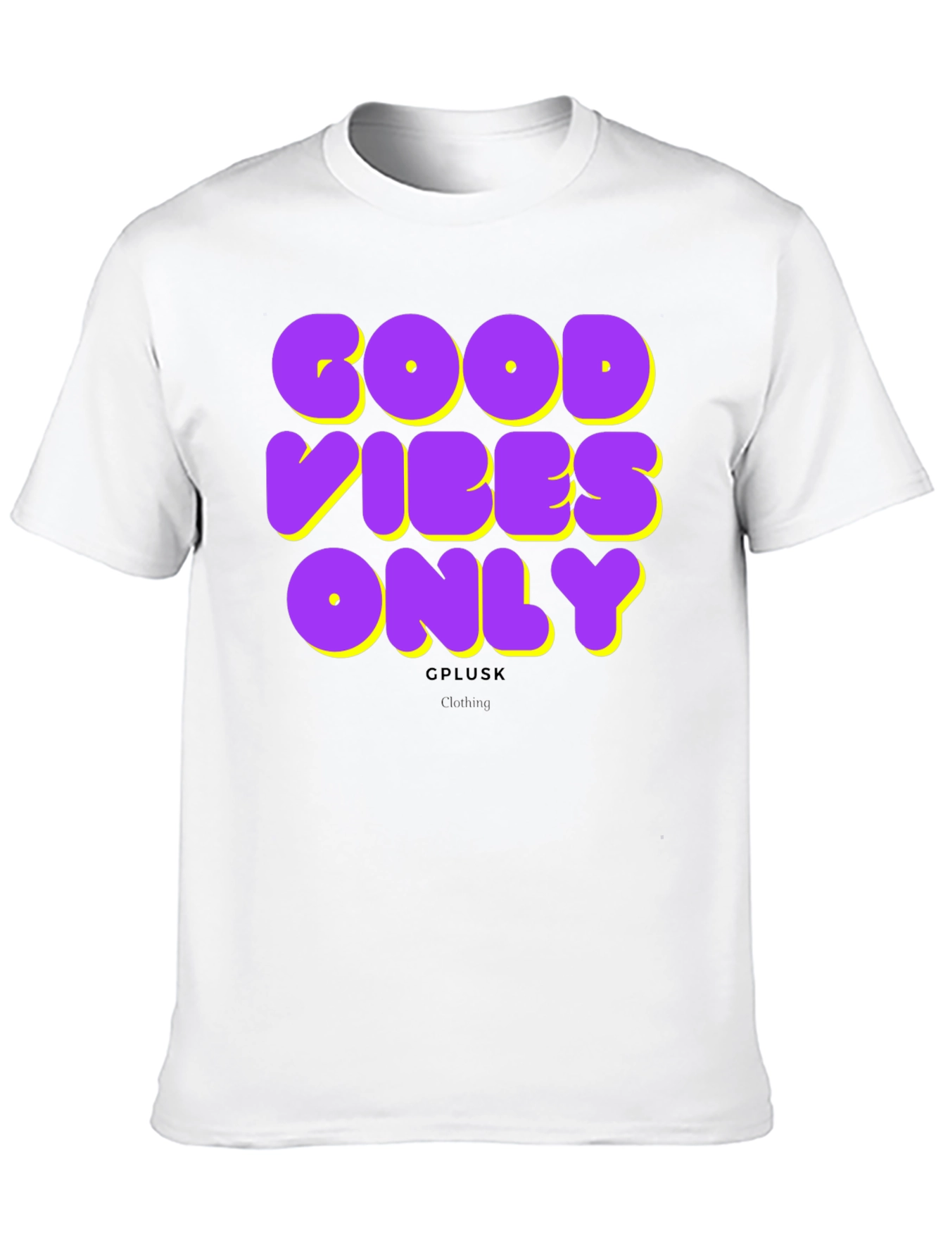 Good Vibes Only Graphic Print Black T-Shirt