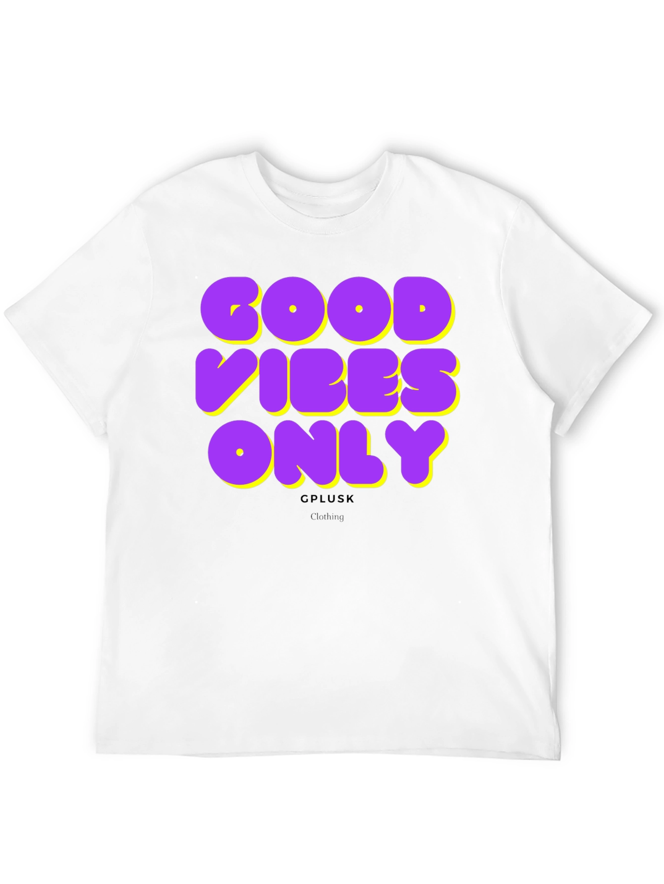 Good Vibes Only Graphic Print Black T-Shirt