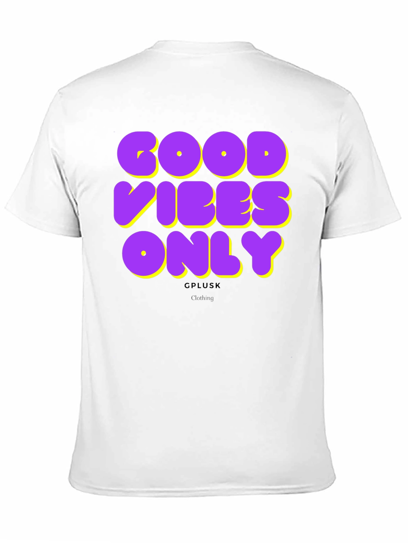 Good Vibes Only Graphic Print Black T-Shirt